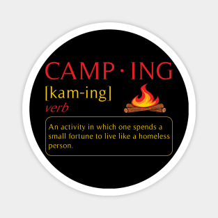 Camping Definition Magnet